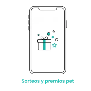 Icono de caja de regalo con estrellas, simbolizando sorteos y premios para la comunidad de clientes de la app.